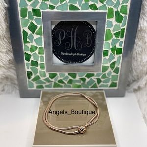 New Pandora Rose Gold Moments Ball Clasp Snake Chain Necklace